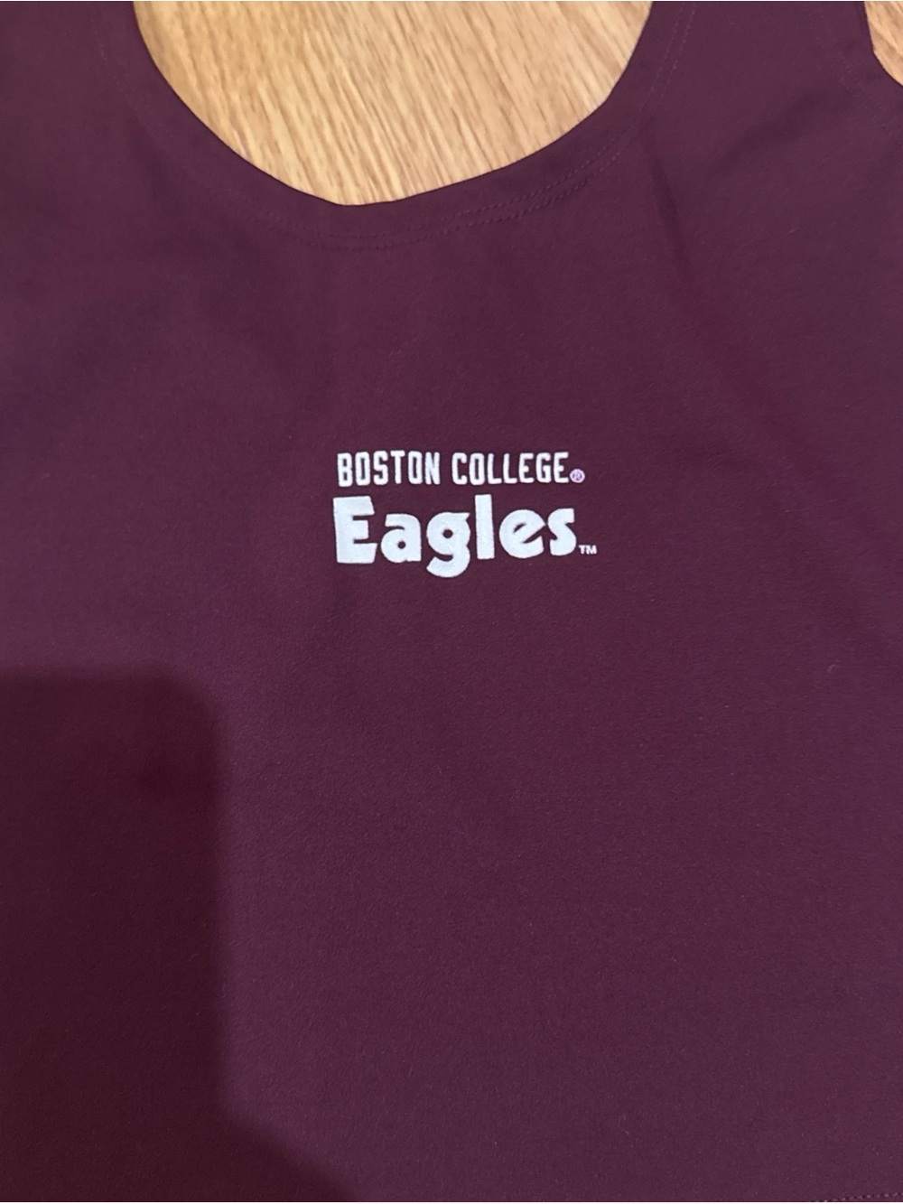 Champion Maroon Boston College Eagles Tank Top with White Logo